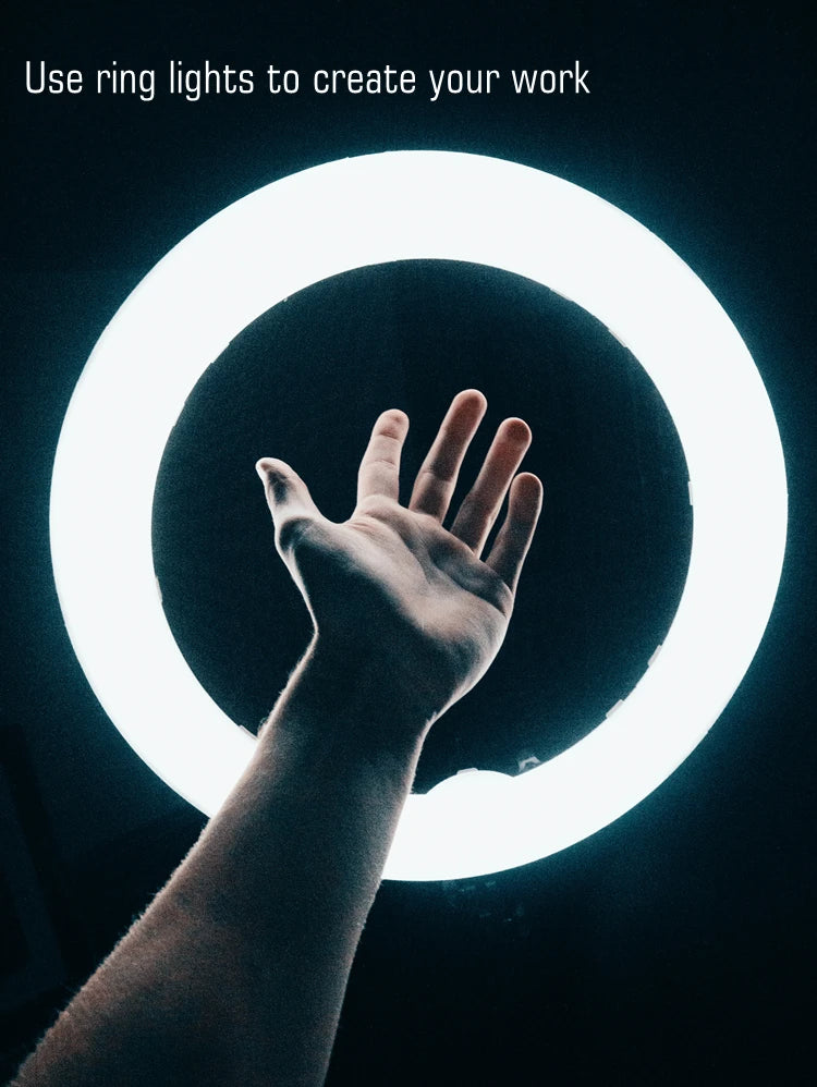 21inch Ring Light with Stand Remote Phone Brackets Tripod Selfie Ring Light for Making up Youtube Recording