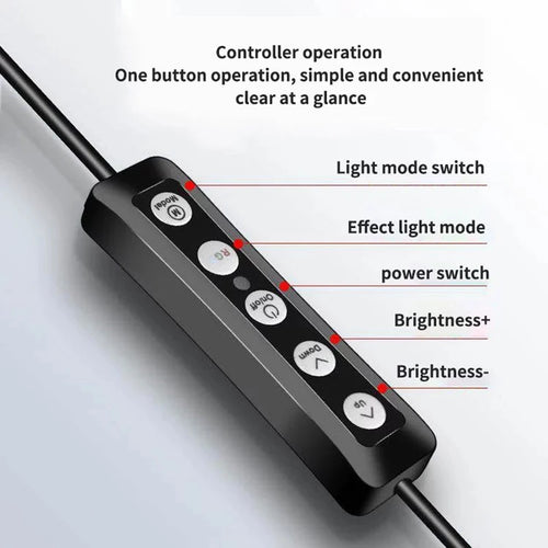 Dimmable Photographic Light Studio Makeup LED Ring Light 13 Inch RGB LED Ringlight 15 Kinds of Lights