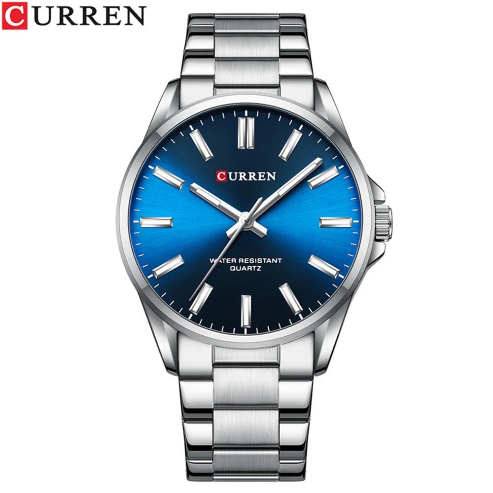 Reloj CURREN para Hombre – Correa de Cuero y Movimiento de Cuarzo