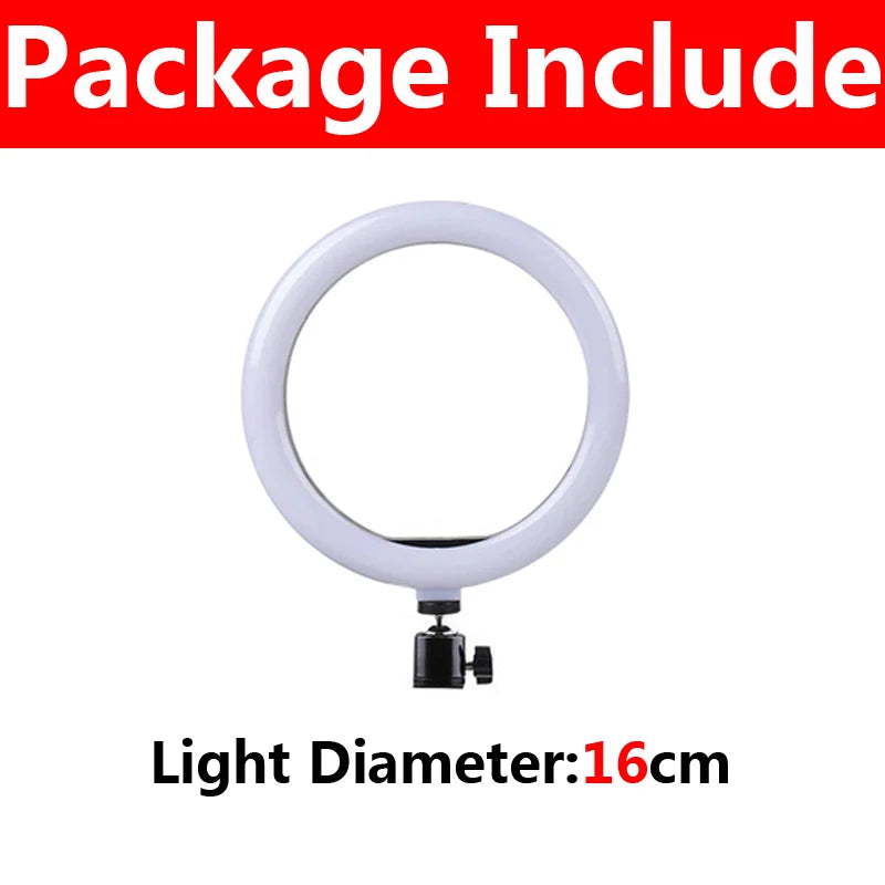 Selfie Ring Light LED Selfie Ring Light With Phone Stand Dimmable Photography Fill Light for Youtube TikTok Video Live Fill Lamp